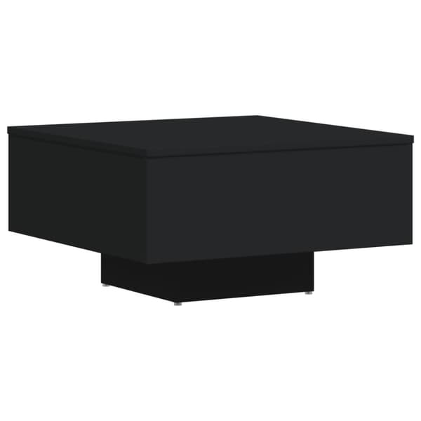 The Living Store Soffbord svart 60x60x31,5 cm konstruerat trä -  Soffbord