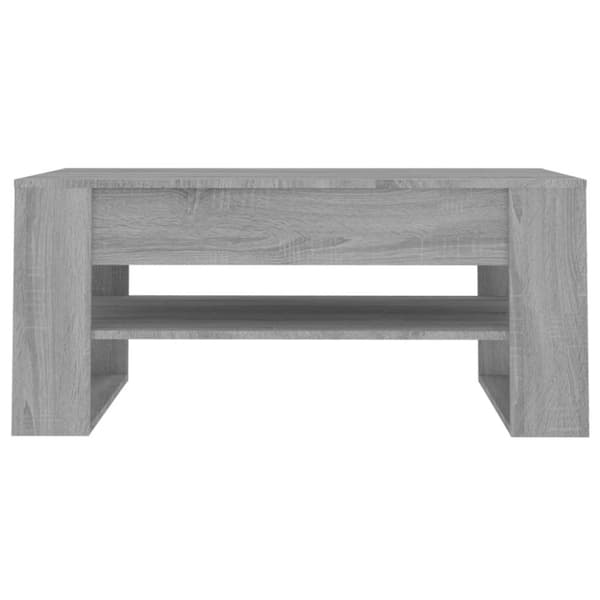 The Living Store sofabord 102x55x45 cm konstrueret træ grå sonoma-eg -  Sofaborde