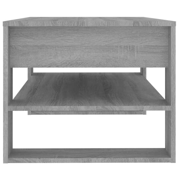 The Living Store sofabord 102x55x45 cm konstrueret træ grå sonoma-eg -  Sofaborde