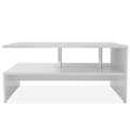 Miniatyrbillede 4 af 7: The Living Store sofabord spånplade 90 x 59 x 42 cm hvid -  Sofaborde