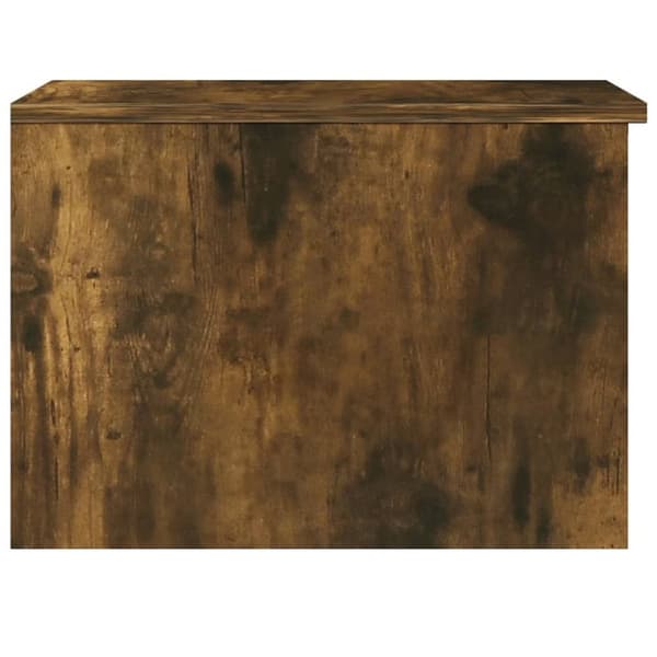 The Living Store Soffbord rökfärgad ek 50x50x36 cm konstruerat trä - Soffbord