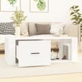 Miniatyrbillede 4 af 11: The Living Store sofabord 100x50,5x35 cm konstrueret træ hvid -  Sofaborde