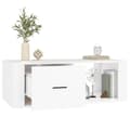 Miniatyrbillede 6 af 11: The Living Store sofabord 100x50,5x35 cm konstrueret træ hvid -  Sofaborde
