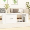 Miniatyrbillede 2 af 11: The Living Store sofabord 100x50,5x35 cm konstrueret træ hvid -  Sofaborde