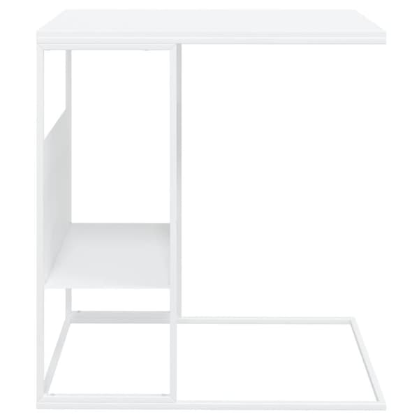 The Living Store Sidobord vit 55x36x59,5 cm konstruerat trä -  Soffbord