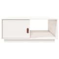 Miniatyrbillede 7 af 11: The Living Store sofabord 80x50x35,5 cm massivt fyrretræ hvid -  Sofaborde