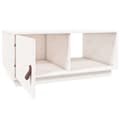 Miniatyrbillede 8 af 11: The Living Store sofabord 80x50x35,5 cm massivt fyrretræ hvid -  Sofaborde