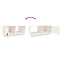 Miniatyrbillede 10 af 11: The Living Store sofabord 80x50x35,5 cm massivt fyrretræ hvid -  Sofaborde