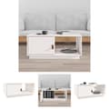 Miniatyrbillede 1 af 11: The Living Store sofabord 80x50x35,5 cm massivt fyrretræ hvid -  Sofaborde