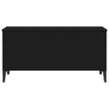 Miniatyrbillede 8 af 11: The Living Store sofabord 90x44,5x45 cm konstrueret træ sort -  Sofaborde