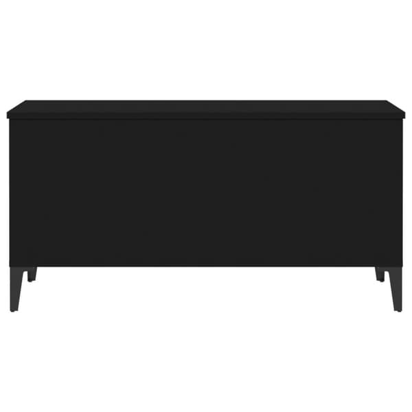 The Living Store sofabord 90x44,5x45 cm konstrueret træ sort -  Sofaborde
