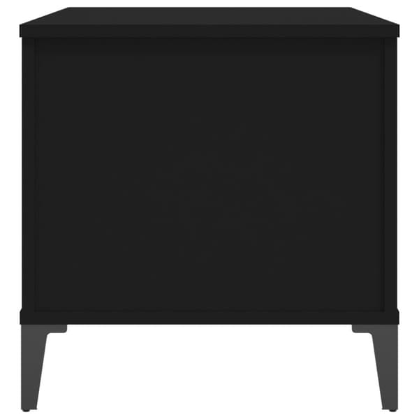 The Living Store sofabord 90x44,5x45 cm konstrueret træ sort -  Sofaborde