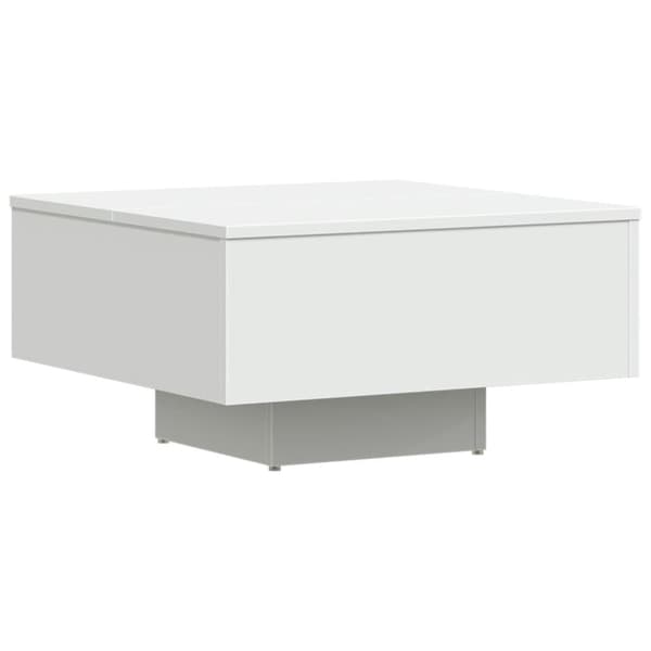 The Living Store sofabord 60x60x31,5 cm spånplade hvid - Sofaborde
