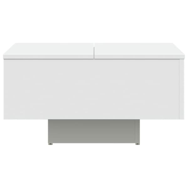 The Living Store sofabord 60x60x31,5 cm spånplade hvid - Sofaborde