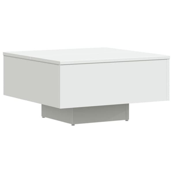 The Living Store sofabord 60x60x31,5 cm spånplade hvid - Sofaborde