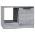 Miniatyrbillede 3 af 9: The Living Store sofabord 50x50x36 cm konstrueret træ grå sonoma-eg -  Sofaborde