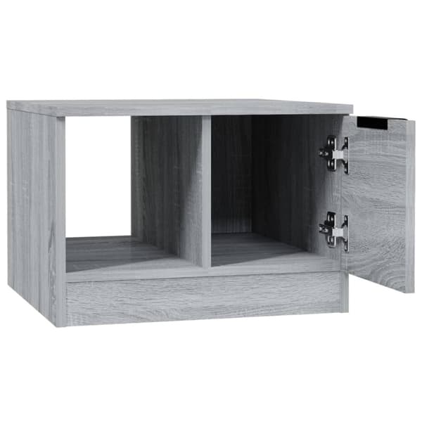 The Living Store sofabord 50x50x36 cm konstrueret træ grå sonoma-eg - Sofaborde