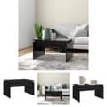 Miniatyrbillede 1 af 8: The Living Store sofabord 68x50x38 cm spånplade sort -  Sofaborde