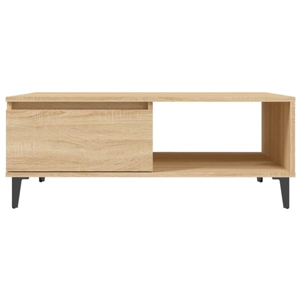 The Living Store sofabord 90x60x35 cm spånplade sonoma-eg - Sofaborde