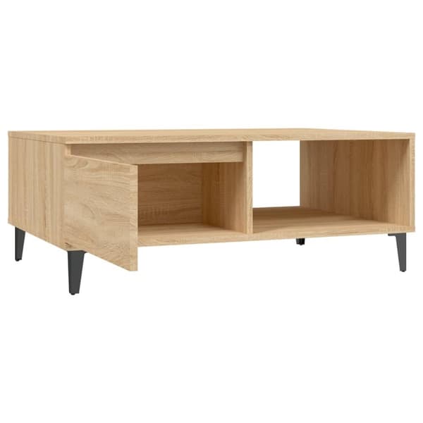 The Living Store sofabord 90x60x35 cm spånplade sonoma-eg - Sofaborde