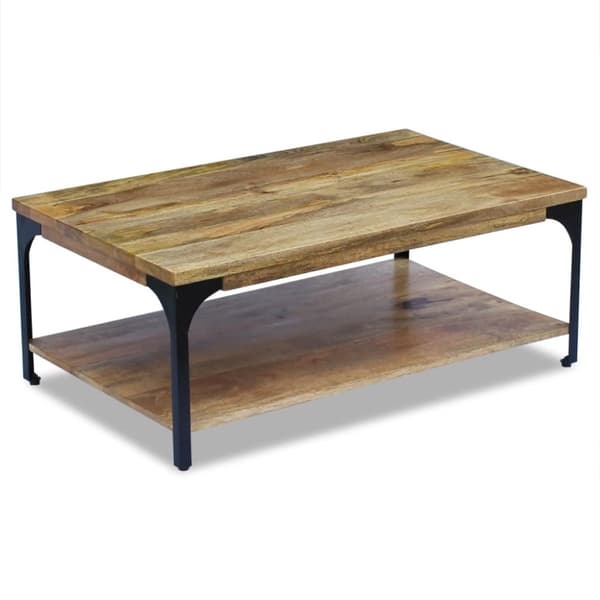 The Living Store sofabord mangotræ 100x60x38 cm -  Sofaborde