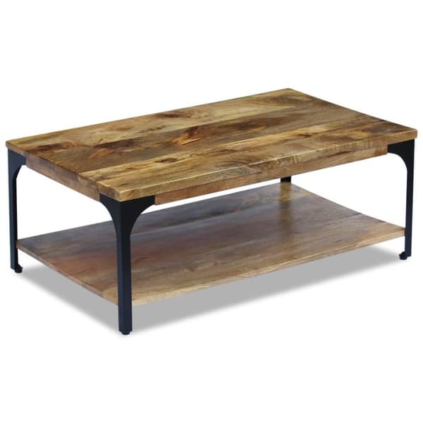 The Living Store sofabord mangotræ 100x60x38 cm - Sofaborde