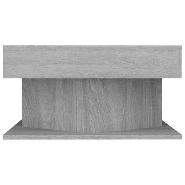 The Living Store sofabord 57x57x30 cm konstrueret træ grå sonoma-eg - Sofaborde
