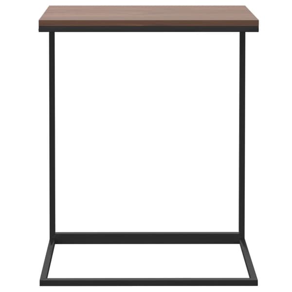 The Living Store sidebord 55x35x66 cm konstrueret træ sort - Sofaborde