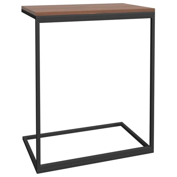 The Living Store sidebord 55x35x66 cm konstrueret træ sort - Sofaborde