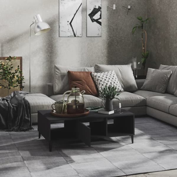 The Living Store sofabord 103,5x60x35 cm spånplade grå -  Sofaborde