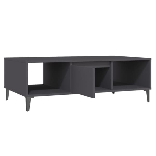 The Living Store sofabord 103,5x60x35 cm spånplade grå -  Sofaborde