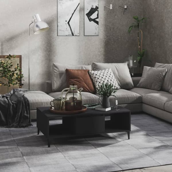 The Living Store sofabord 103,5x60x35 cm spånplade grå - Sofaborde