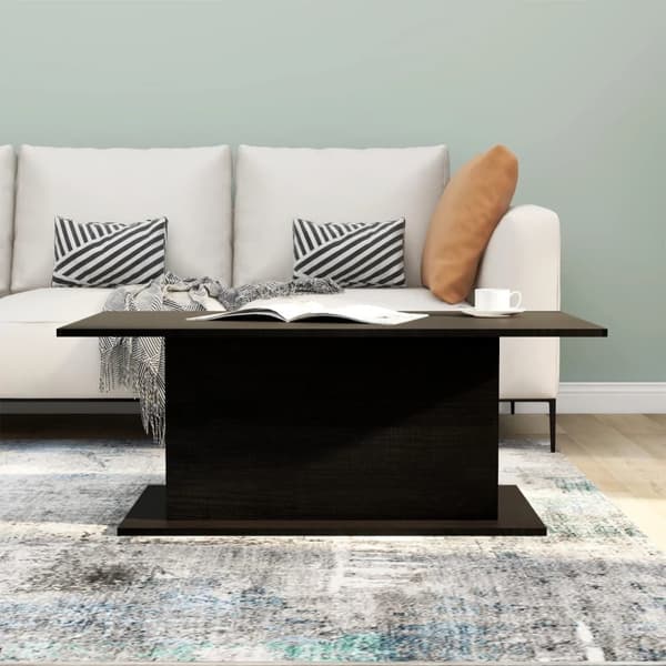 The Living Store sofabord 102x55,5x40 cm spånplade sort -  Sofaborde