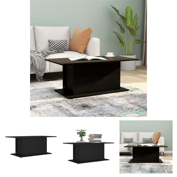 The Living Store sofabord 102x55,5x40 cm spånplade sort - Sofaborde