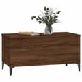Miniatyrbild 5 av 11: The Living Store Soffbord brun ek 90x44,5x45 cm konstruerat trä -  Soffbord