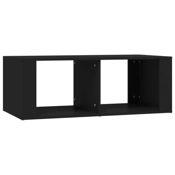 The Living Store Soffbord svart 100x50x36 cm konstruerat trä - Soffbord