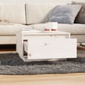 Miniatyrbillede 8 af 10: The Living Store sofabord 55x56x32 cm massivt fyrretræ hvid -  Sofaborde