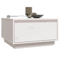 Miniatyrbillede 9 af 10: The Living Store sofabord 55x56x32 cm massivt fyrretræ hvid -  Sofaborde
