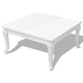Miniatyrbillede 3 af 6: The Living Store sofabord 80x80x42 cm højglans hvid -  Sofaborde