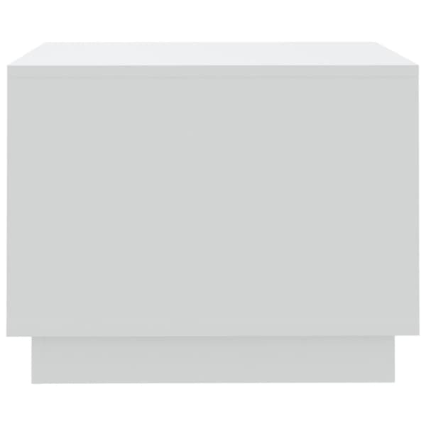 The Living Store Soffbord vit 55x55x43 cm spånskiva - Soffbord