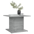 Miniatyrbillede 4 af 8: The Living Store sofabord 55,5x55,5x40 cm spånplade grå sonoma-eg -  Sofaborde