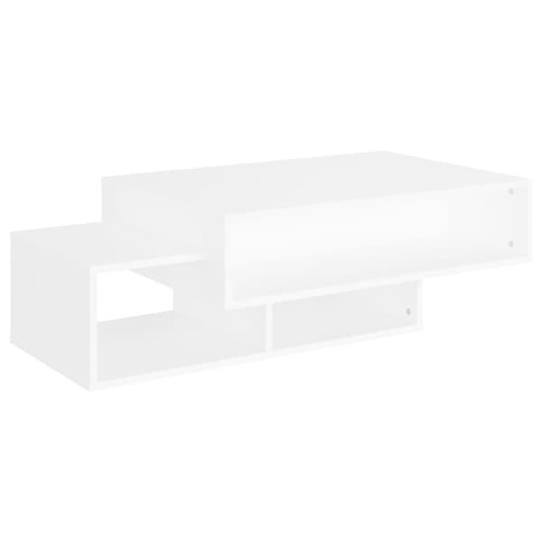 The Living Store Soffbord vit 105x55x32 cm konstruerat trä - Soffbord