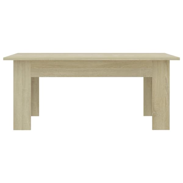 The Living Store sofabord 100x60x42 cm konstrueret træ sonoma-eg -  Sofaborde