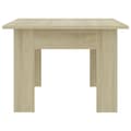 Miniatyrbillede 6 af 7: The Living Store sofabord 100x60x42 cm konstrueret træ sonoma-eg -  Sofaborde