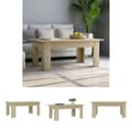 Miniatyrbillede 1 af 7: The Living Store sofabord 100x60x42 cm konstrueret træ sonoma-eg -  Sofaborde