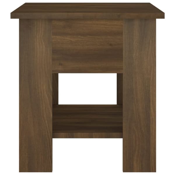 The Living Store Soffbord brun ek 40x40x42 cm konstruerat trä - Soffbord