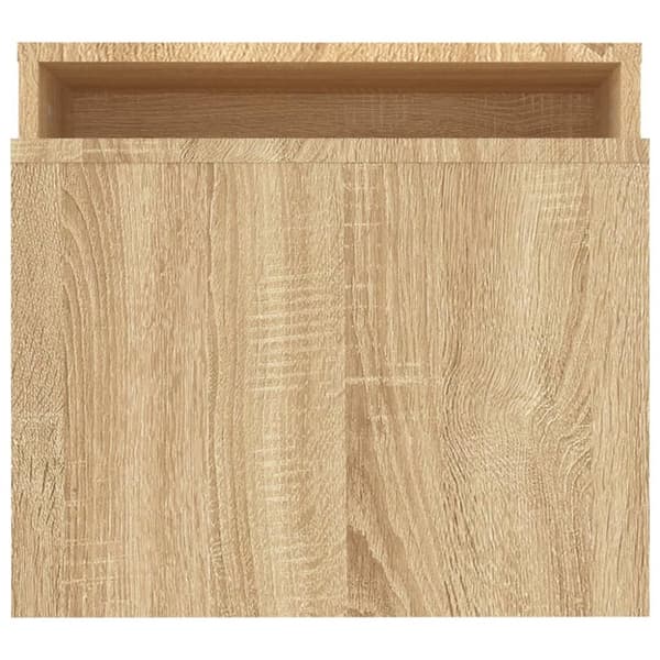 The Living Store sofabordssæt 100x48x40 cm konstrueret træ sonoma-eg - Sofaborde