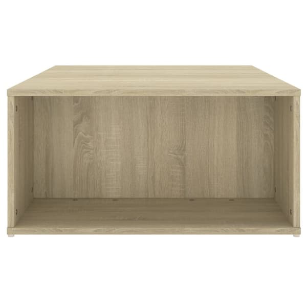 The Living Store sofabord 90x67x33 cm konstrueret træ sonoma-eg - Sofaborde