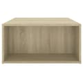 Miniatyrbillede 5 af 7: The Living Store sofabord 90x67x33 cm konstrueret træ sonoma-eg -  Sofaborde