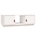 Miniatyrbillede 3 af 11: The Living Store sofabord 100x50x35 cm massivt fyrretræ hvid -  Sofaborde
